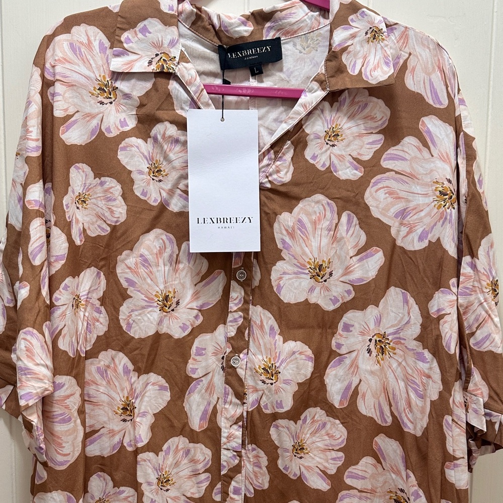 Lexbreezy Hawaii Button up Dress - Picture 2 of 3